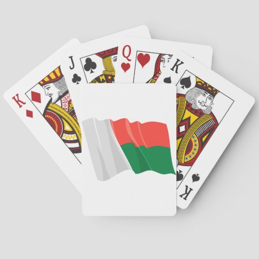 Jeu De Cartes Cartes de jeu de drapeau du Madagascar (dos)