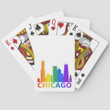 Cartes de jeu de fierté de Chicago
