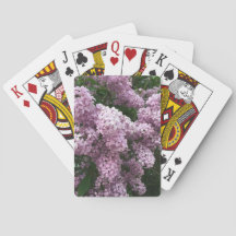 Cartes De Jeu De Fleurs Lilac