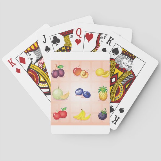 Jeu De Cartes Cartes de jeu de fruits (dos)