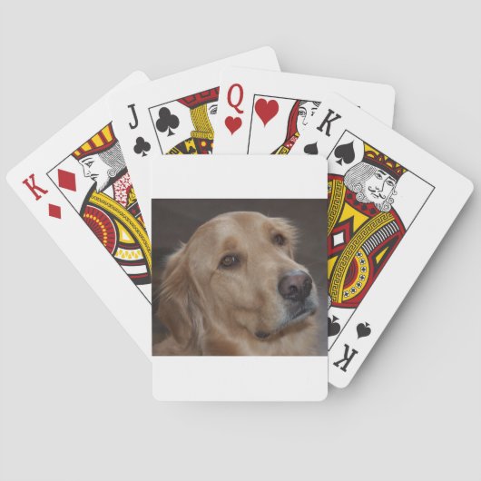 Jeu De Cartes Cartes de jeu de golden retriever (dos)