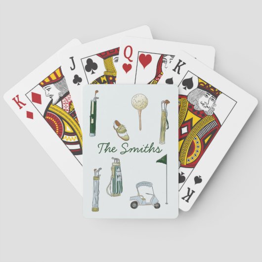 Jeu De Cartes Cartes De Jeu De Golf (dos)