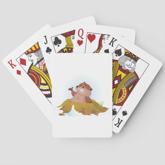 Jeu De Cartes Cartes de jeu de Groundhog (dos)