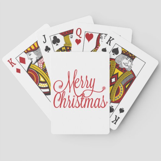Jeu De Cartes Cartes de jeu de Joyeux Noël (dos)