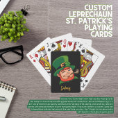 Jeu De Cartes Cartes de Jeu de la St. Patrick Leprechaun sur mes