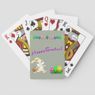Jeu De Cartes Cartes de jeu de lapin de Pâques