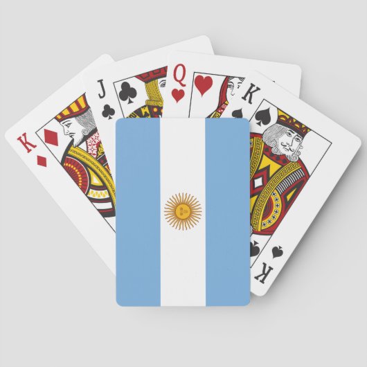 Jeu De Cartes Cartes de jeu de l'Argentine (dos)