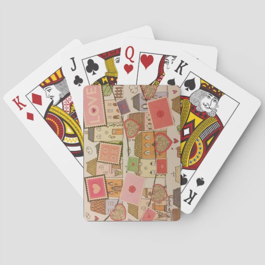 Jeu De Cartes Cartes de jeu de lettres d'amour (dos)