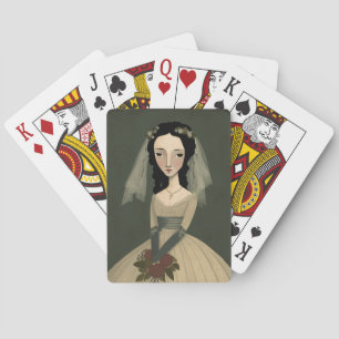 Jeu De Cartes Cartes de jeu de mariée sans sourire