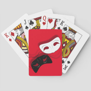 Jeu De Cartes Cartes de jeu de masques de théâtre