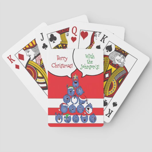 Jeu De Cartes Cartes de jeu de Noël Berry (dos)