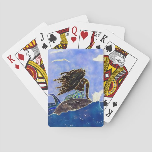 Jeu De Cartes Cartes de jeu de sirène et d'océan (dos)