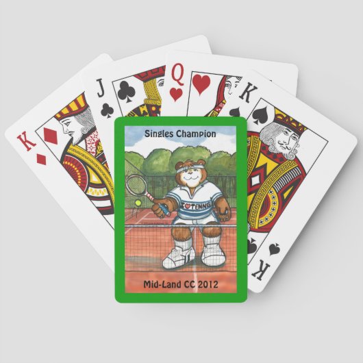Jeu De Cartes Cartes De Jeu De Tennis (dos)