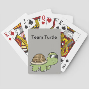 Jeu De Cartes Cartes de jeu de tortue d'équipe