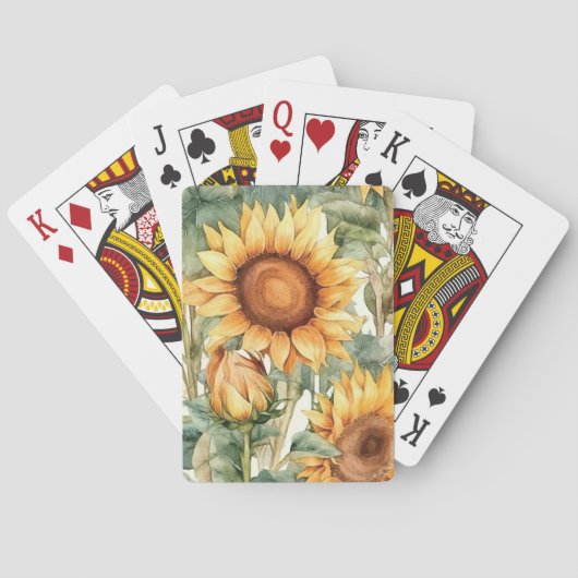Jeu De Cartes Cartes De Jeu De Tournesol (dos)