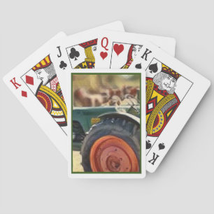 Jeu De Cartes Cartes de jeu de tracteur antique