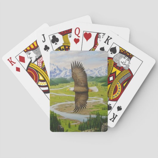 Jeu De Cartes Cartes de jeu d'Eagle chauve (dos)