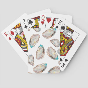 Jeu De Cartes Cartes de jeu d'huîtres illustrées