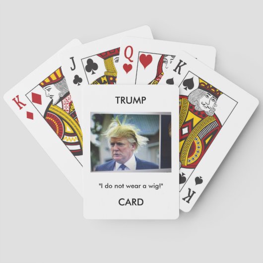 Jeu De Cartes Cartes de jeu d'image/citation de Donald Trump (dos)