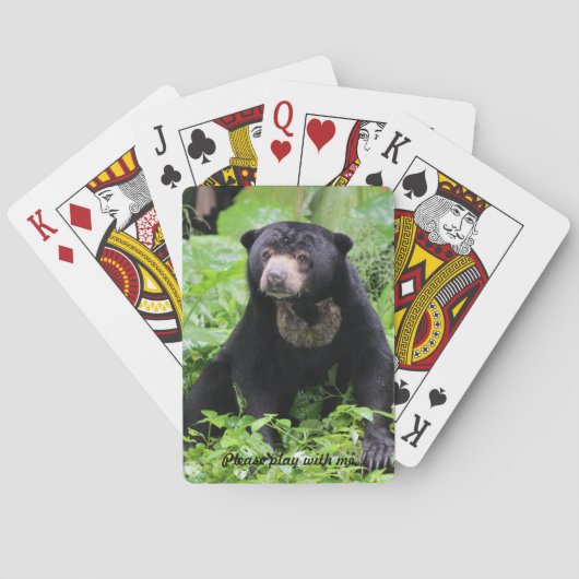Jeu De Cartes Cartes de jeu d'ours de paresse (dos)
