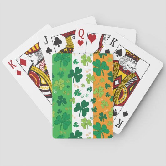 Jeu De Cartes Cartes de jeu du jour de St Patrick (dos)