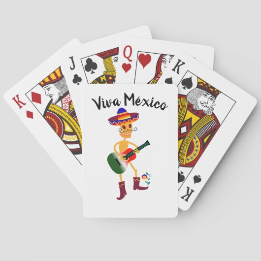 Jeu De Cartes Cartes de jeu du Mexique de vivats (dos)