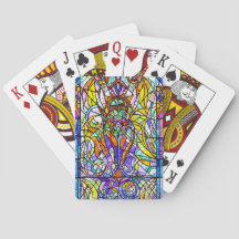 Cartes de jeu en verre