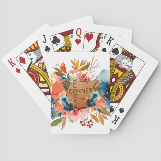 Jeu De Cartes Cartes de jeu Floral (dos)