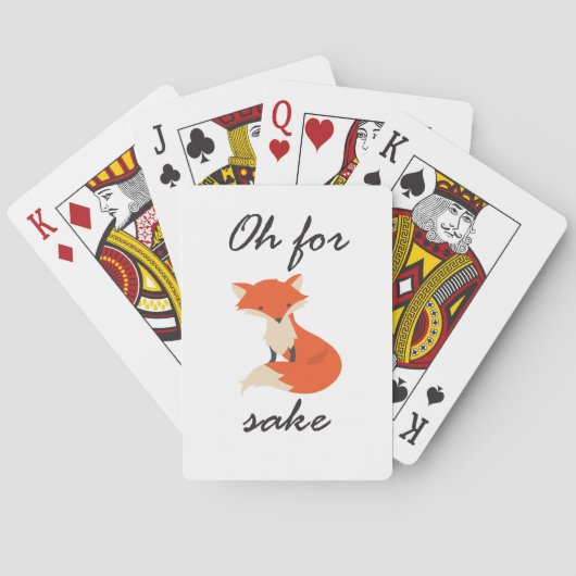 Jeu De Cartes Cartes de jeu Fox Sake (dos)