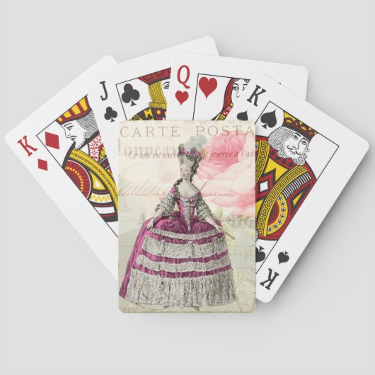 Jeu De Cartes Cartes de jeu françaises d'accent de Marie (dos)