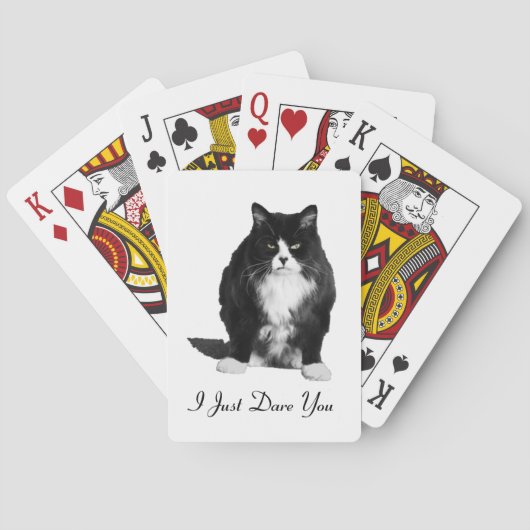 Jeu De Cartes Cartes de jeu grincheuses de chat (dos)