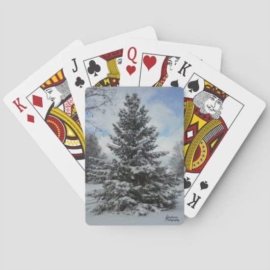 Jeu De Cartes Cartes de jeu hivernales (dos)