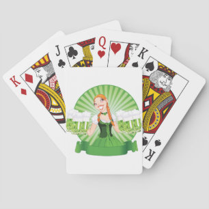 Jeu De Cartes Cartes de jeu irlandaises de domestique de barre