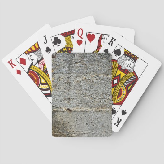 Jeu De Cartes Cartes de Jeu Mur Béton (dos)
