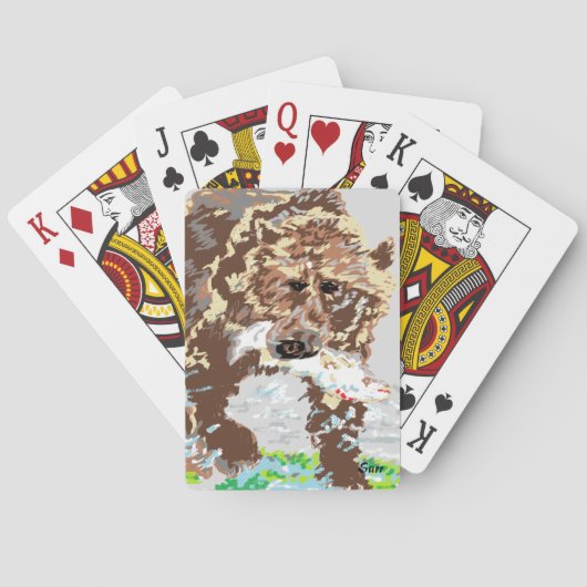 Jeu De Cartes Cartes de jeu : Ours Grizzly (dos)
