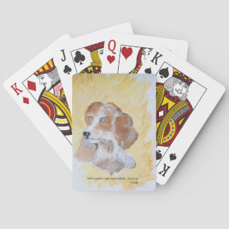 JEU DE CARTES CARTES DE JEU : PEINTURE D'UN BEAGLE