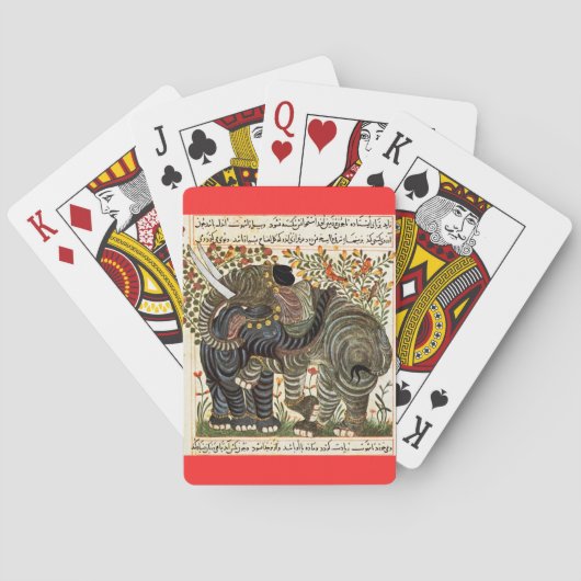 Jeu De Cartes Cartes de jeu persanes d'éléphant (dos)