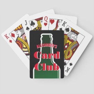 Jeu De Cartes Cartes de jeu personnalisées avec logo de bouteill