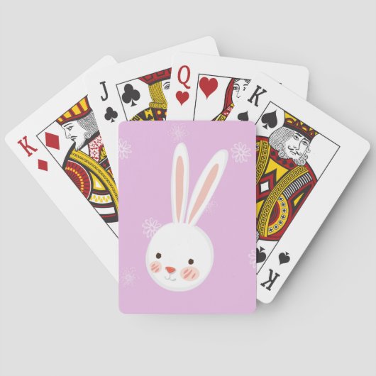 Jeu De Cartes Cartes de jeu personnalisées Bunny de Pâques (dos)
