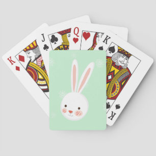 Jeu De Cartes Cartes de jeu personnalisées Bunny de Pâques