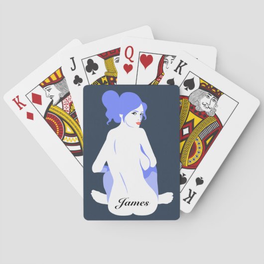 Jeu De Cartes Cartes de jeu personnalisées "de timbre de bruit (dos)