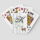 Jeu De Cartes Cartes de jeu personnalisées Deer Doe Buck Forest (dos)