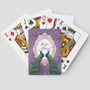 Jeu De Cartes Cartes de jeu personnalisées Royal Peacock (violet
