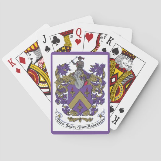 Jeu De Cartes Cartes de jeu pour les crêtes de famille (dos)