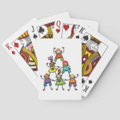 Jeu De Cartes Cartes de jeu pyramidales pour enfants (dos)