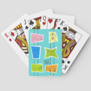 Jeu De Cartes Cartes de jeu rétro-atomique kitsch