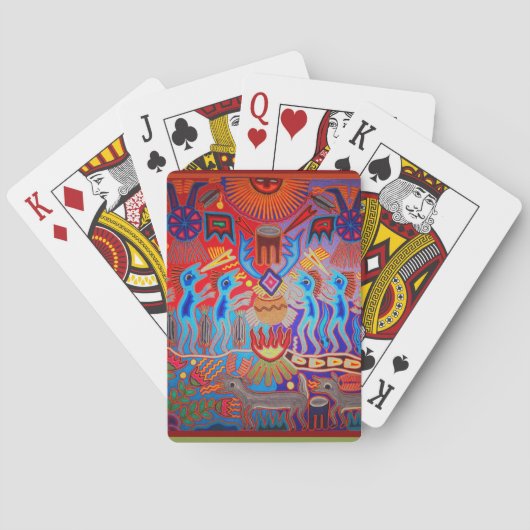 Jeu De Cartes Cartes de jeu Rituelles Huichol (dos)