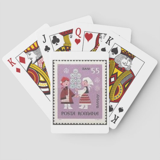 Jeu De Cartes Cartes de jeu roumaines traditionnelles (dos)