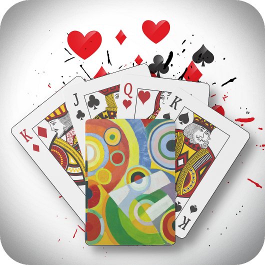 Jeu De Cartes CARTES DE JEU - "Rythme" - Image d'art Abstraite