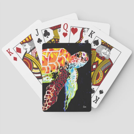 Jeu De Cartes Cartes de jeu / Tortue de mer (dos)